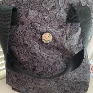 Kipling/ Peanuts Black medium Tote Bag